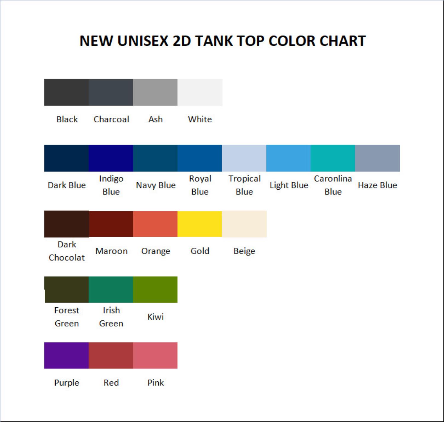 tank top color chart - Sally Face Shop