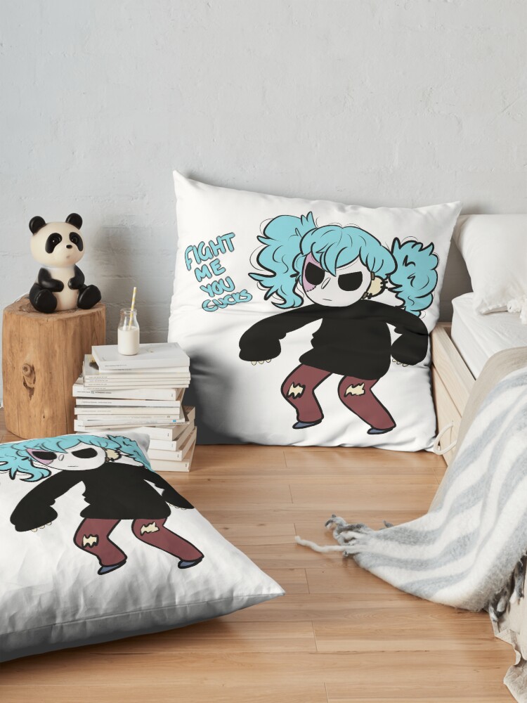 Sally Face V The Cult Throw Pillow - Image 2