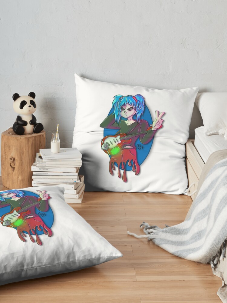 Sally Face Sal Fisher Throw Pillow - Image 2