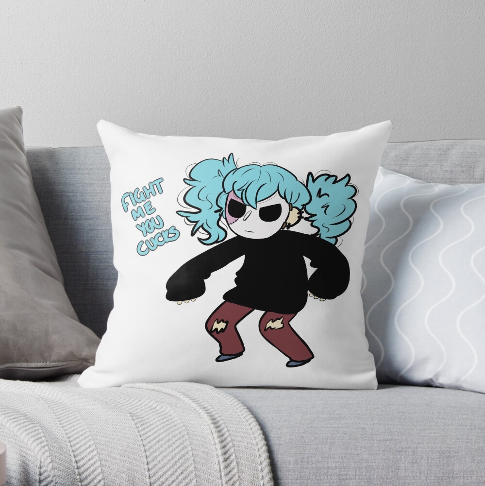 Sally Face V The Cult Throw Pillow